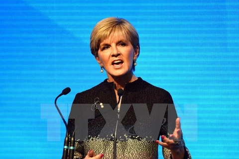 Ngoại trưởng Australia Julie Bishop. (Nguồn: AFP/TTXVN)