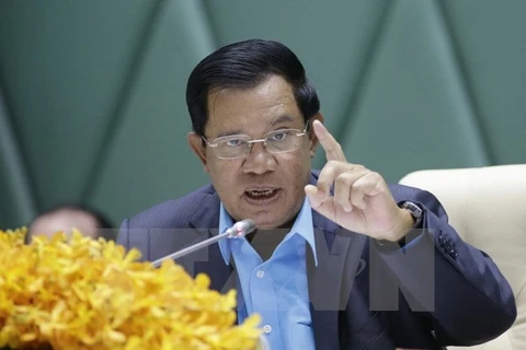Thủ tướng Campuchia Samdech Techo Hun Sen. (Nguồn: THX/TTXVN)