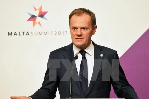 Chủ tịch Hội đồng châu Âu Donald Tusk. (Nguồn: THX/TTXVN)