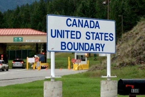 Biên giới Canada, Mỹ. (Nguồn: ridestopngo.com)