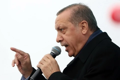 Tổng thống Thổ Nhĩ Kỳ Recep Tayyip Erdogan. (Nguồn: Guardian)