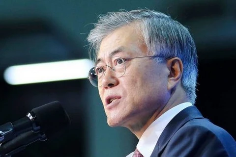 Ứng cử viên Tổng thống Hàn Quốc Moon Jae-in. (Nguồn: nknews.org)