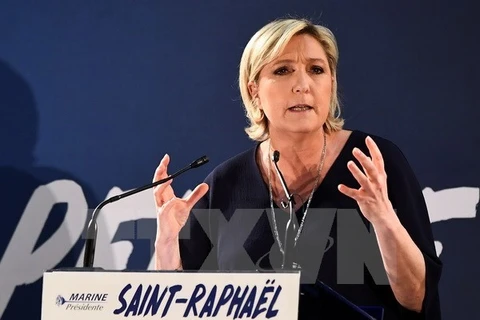 Ứng cử viên Tổng thống Pháp Marine Le Pen. (Nguồn: AFP/TTXVN)