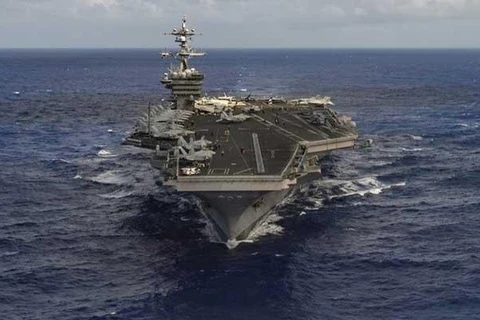 Tàu sân bay chạy bằng năng lượng hạt nhân của Mỹ, USS Carl Vinson. (Nguồn: Hải quân Mỹ)