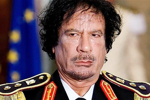 Nhà lãnh đạo bị lật đổ Muammar Gaddafi, (Nguồn: Reuters)