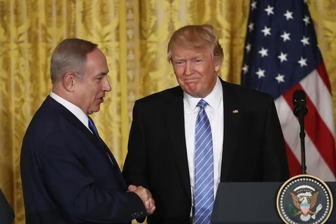 Tổng thống Mỹ Donald Trump (phải) và Thủ tướng Israel Benjamin Netanyahu. (Nguồn: independent.co.uk)