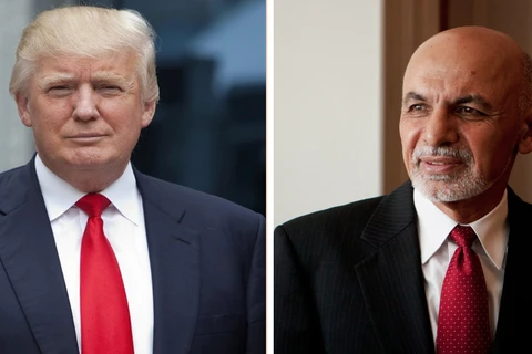 Tổng thống Mỹ Donald Trump (trái) và người đồng cấp Afghanistan Ashraf Ghani. (Nguồn: Embassy of Afghanistan)