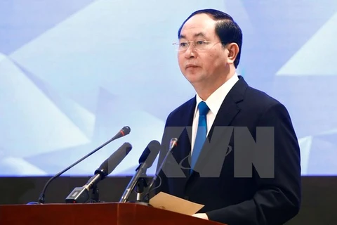 Chủ tịch nước Trần Đại Quang. (Ảnh: An Đăng/TTXVN)