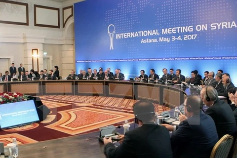 Toàn cảnh một vòng hòa đàm Syria ở Astana. (Nguồn: AFP/TTXVN)