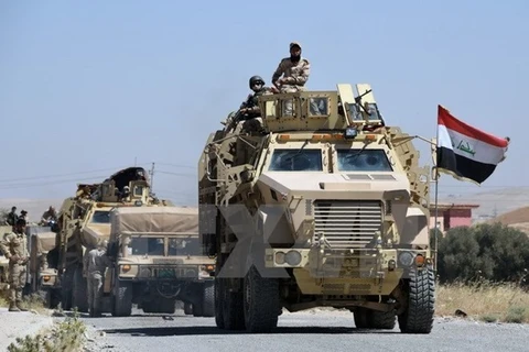 Lực lượng Chính phủ Iraq tiến vào giải phóng Tal Afar khỏi tổ chức khủng bố IS. (Nguồn: AFP/TTXVN)