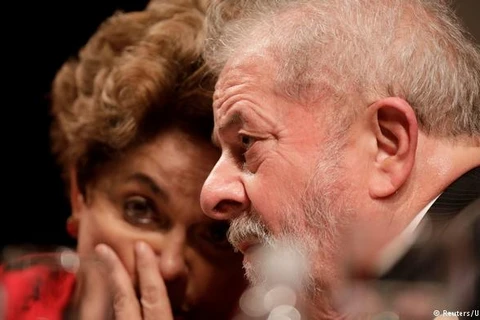 Hai cựu Tổng thống Dilma Rousseff (trái) và Luiz Inacio Lula da Silva. (Nguồn: Reuters)