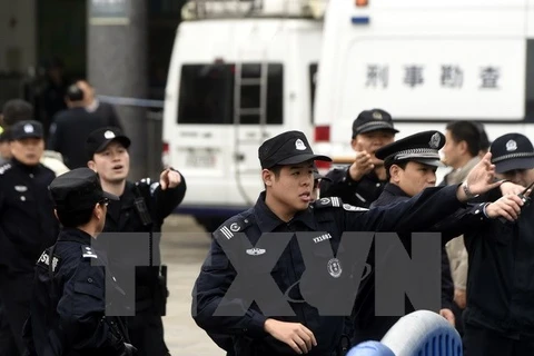 Cảnh sát Trung Quốc. (Nguồn: THX/TTXVN)
