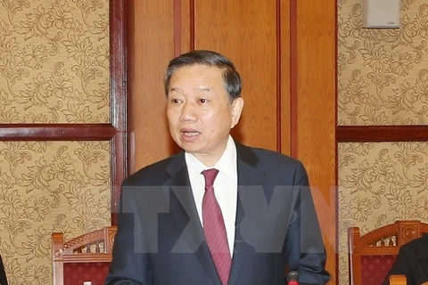 Thượng tướng Tô Lâm, Ủy viên Bộ Chính trị, Bộ trưởng Bộ Công an Việt Nam. (Ảnh: Trí Dũng/TTXVN)