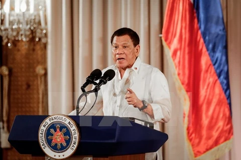 Tổng thống Philippines Rodrigo Duterte. (Nguồn: EPA/TTXVN)