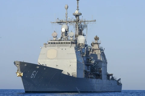 Tàu khu trục USS Monterey. (Nguồn: news.usni.org)