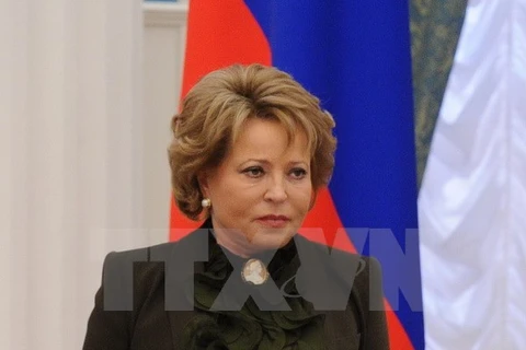 Chủ tịch Thượng viện Nga Valentina Matvienko. (Nguồn: AFP/TTXVN)