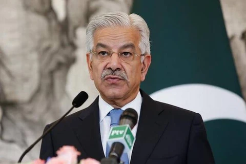 Ngoại trưởng Pakistan Khawaja Asif. (Nguồn: Samaa TV)