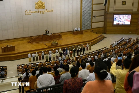 Một phiên họp Quốc hội Myanmar. (Nguồn: AFP/TTXVN)