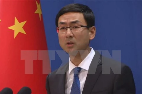 Người phát ngôn Bộ Ngoại giao Trung Quốc Cảnh Sảng. (Ảnh: Reuters/TTXVN)