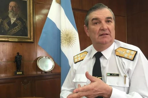 Tư lệnh Hải quân Argentina, Đô đốc Marcelo Eduardo Hipólito Srur. (Nguồn: C. DE CARLOS)