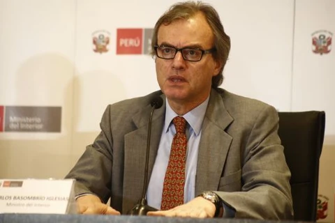 Bộ trưởng Nội vụ Peru Carlos Basombrio. (Nguồn: EL PORTAL)