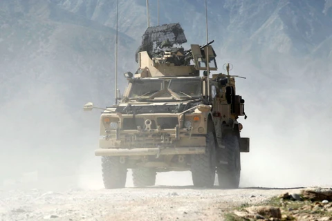 Xe tuần tra của quân đội Mỹ ở tỉnh Nangarhar, Afghanistan. (Nguồn: news.sky.com)