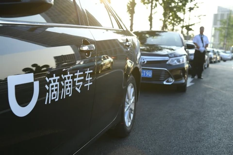 Một chiếc xe taxi sử dụng dịch vụ của Didi Chuxing. (Nguồn: ​Getty)