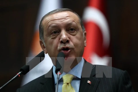 Tổng thống Thổ Nhĩ Kỳ Recep Tayyip Erdogan. (Nguồn: AFP/TTXVN)