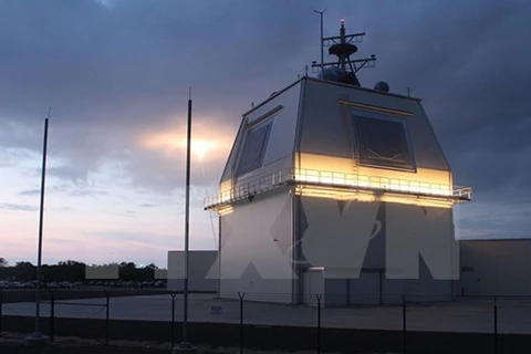 Hệ thống phòng thủ tên lửa mặt đất Aegis Ashore. (Nguồn: Sputnik/TTXVN)