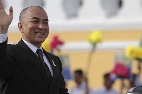 Quốc vương Campuchia Norodom Sihamoni. (Nguồn: AP)