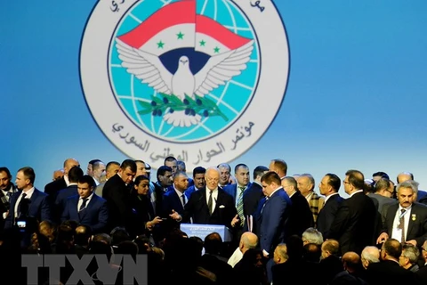 Toàn cảnh Đại hội đối thoại dân tộc Syria ở Sochi ngày 30/1. (Nguồn: THX/ TTXVN)
