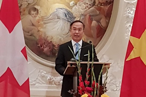 Đại sứ Việt Nam tại Thụy Sĩ Phạm Hải Bằng. (Ảnh: Hoàng Hoa/TTXVN)