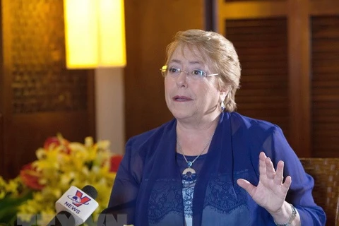 Tổng thống Chile Michelle Bachelet. (Nguồn: TTXVN)