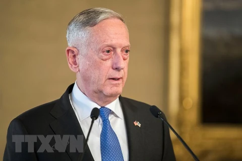 Bộ trưởng Quốc phòng Mỹ Jim Mattis. (Nguồn: THX/TTXVN)