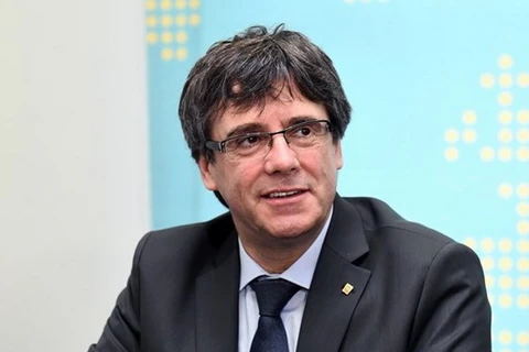 Cựu Thủ hiến vùng Catalonia Carles Puigdemont. (Nguồn: AFP/TTXVN)