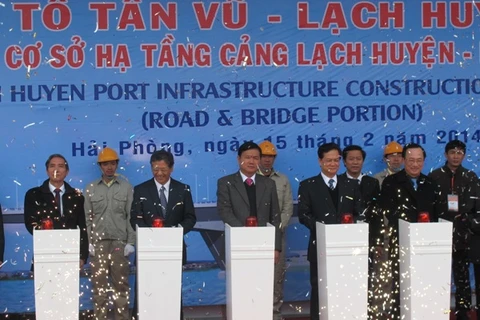 Khởi công dự án đường ôtô Tân Vũ-Lạch Huyện