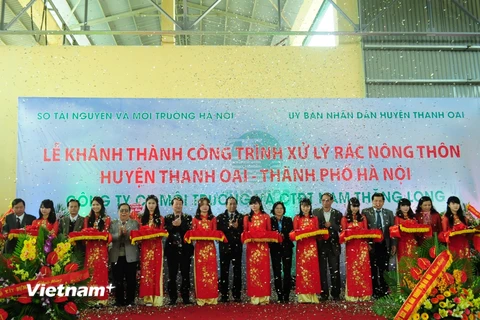 Hà Nội khánh thành trạm xử lý rác thải nông thôn Cao Dương 