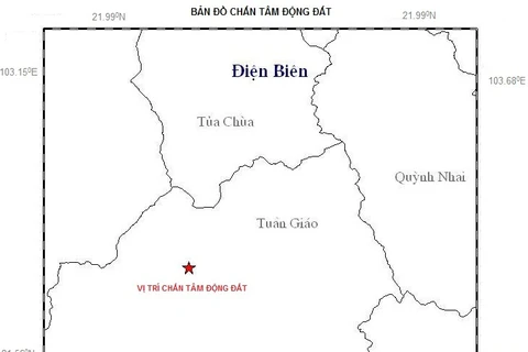 Điện Biên: Xảy ra động đất 2,7 độ Richter tại huyện Tuần Giáo