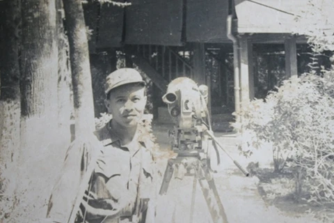 Trung tá Nguyễn Thanh Xuân hồi trẻ. (Ảnh nhân vật cung cấp)