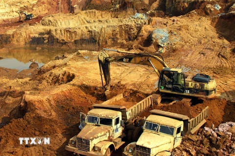 Mỏ sắt Trại Cau tại huyện Đồng Hỷ, tỉnh Thái Nguyên. (Nguồn: TTXVN)