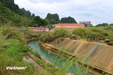Nhà máy thủy điện Bản Rạ, tại huyện Trùng Khánh, tỉnh Cao Bằng. (Ảnh: Hùng Võ/Vietnam+)