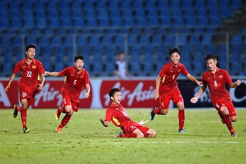 Đội tuyển U15 Việt Nam. (Nguồn ảnh: TTXVN)