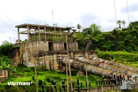 Nhà máy thủy điện Bản Rạ, tại huyện Trùng Khánh, tỉnh Cao Bằng. (Ảnh: Hùng Võ/Vietnam+) 