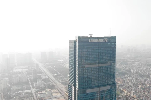 Ô nhiễm không khí tại Thành phố Hà Nội sáng nay, 14/12, rất xấu. (Nguồn ảnh: TTXVN)
