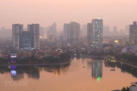 Chỉ số chất lượng không khí tại Hà Nội có những thời điểm lên tới ngưỡng rất xấu. (Ảnh minh họa. Nguồn: TTXVN)