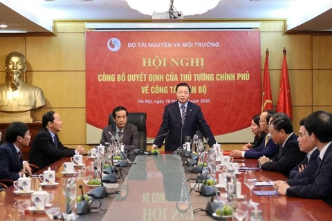 Bộ trưởng Trần Hồng Hà phát biểu tại Hội nghị.