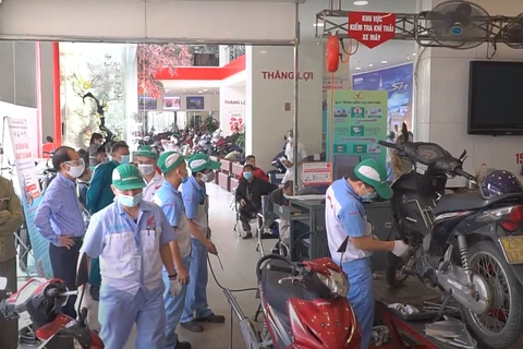 Khí thải. (Ảnh: PV/Vietnam+)