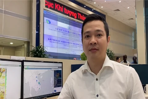 Ông Vũ Anh Tuấn, Phòng Dự báo thời tiết Trung tâm Dự báo Khí tượng Thủy văn Quốc gia. (Nguồn: TCKTTV)