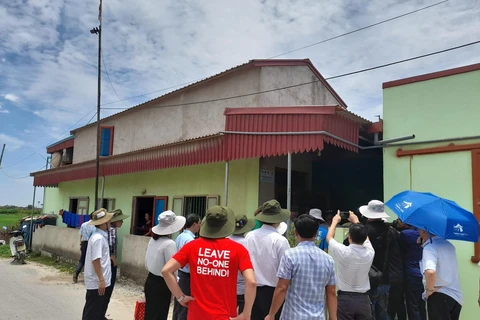 Nhà an toàn phòng, chống bão, lũ ở huyện Hậu Lộc, tỉnh Thanh Hóa. (Ảnh: HV/Vietnam+)