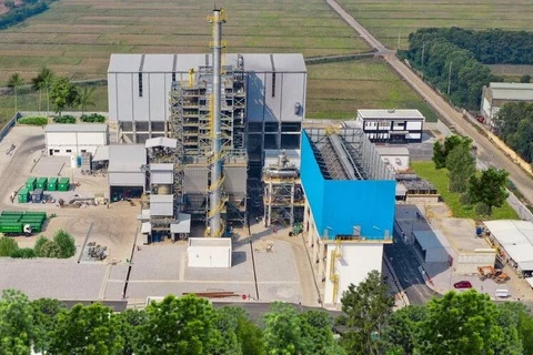 Nhà máy xử lý chất thải rắn công nghệ cao phát năng lượng tại tỉnh Bắc Ninh, vừa được khánh thành vào ngày 11/1/2024. (Ảnh: PV/Vietnam+)